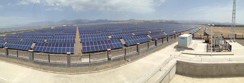 哈密石城子20MWp光伏发电项目成功并网(图1)